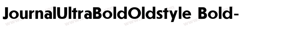 JournalUltraBoldOldstyle Bold字体转换